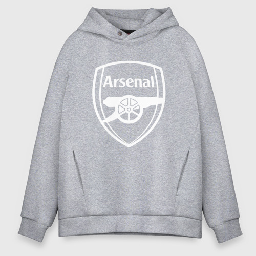 Мужское худи Oversize хлопок Arsenal FC, цвет меланж