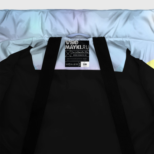 Женская зимняя куртка Oversize Корги девочка, цвет черный - фото 7