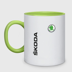 Кружка двухцветная Skoda Auto a.s