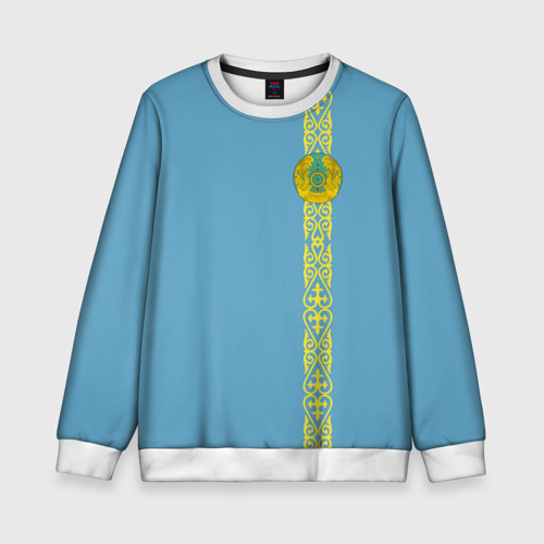 Детский свитшот 3D Казахстан, лента с гербом, цвет 3D печать