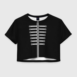 Женская футболка Crop-top 3D My Chemical Romance