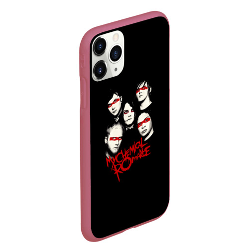 Чехол для iPhone 11 Pro Max матовый Группа My Chemical Romance, цвет малиновый - фото 3