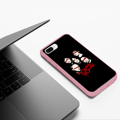Чехол для iPhone 7Plus/8 Plus матовый Группа My Chemical Romance, цвет баблгам - фото 5