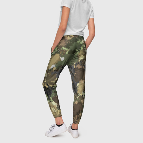 Женские брюки 3D Камуфляж с кляксами, цвет 3D печать - фото 4