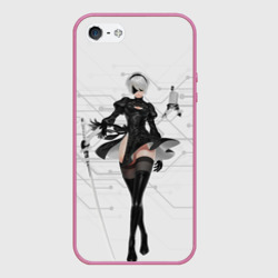 Чехол для iPhone 5/5S матовый Nier Automata 1