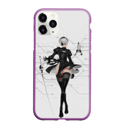 Чехол для iPhone 11 Pro Max матовый Nier Automata 1