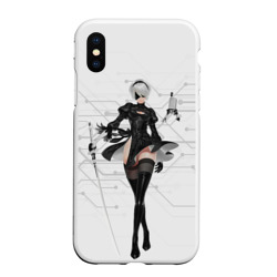 Чехол для iPhone XS Max матовый Nier Automata 1