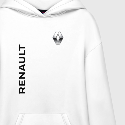 Худи SuperOversize хлопок Renault, цвет белый - фото 3
