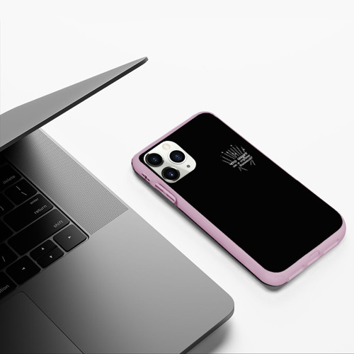Чехол для iPhone 11 Pro матовый Что ищет он в стране далекой?, цвет розовый - фото 5