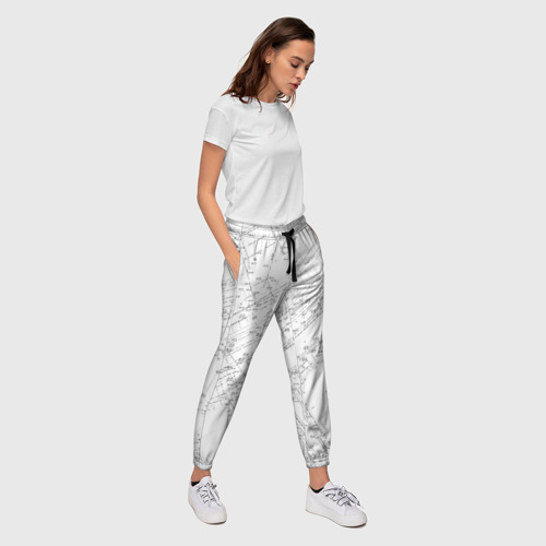 Женские брюки 3D Топография 01, цвет 3D печать - фото 5
