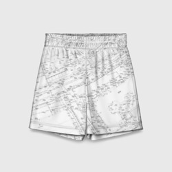 Детские спортивные шорты 3D Топография 01