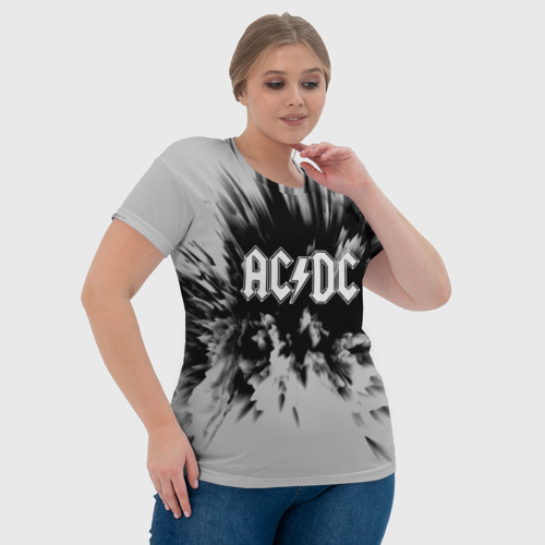 Женская футболка 3D AC/DC, цвет 3D печать - фото 6