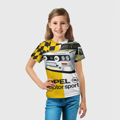 Детская футболка 3D Opel Motor Sport Ascona B, цвет 3D печать - фото 5
