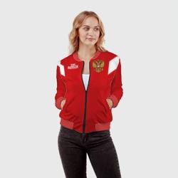 Женский бомбер 3D Сборная России 2018 Акинфеев - фото 2
