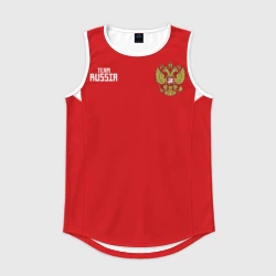 Мужская спортивная майка 3D Сборная России 2018 Акинфеев