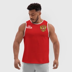 Мужская спортивная майка 3D Сборная России 2018 Акинфеев - фото 2