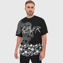 Мужская футболка oversize 3D Slayer Black - фото 2