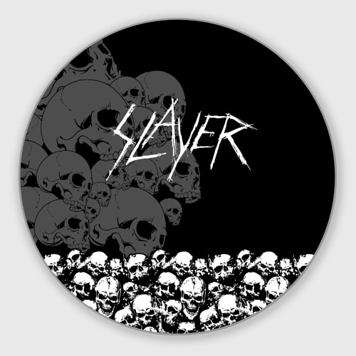 Круглый коврик для мышки Slayer Black