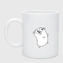 Кружка керамическая Golang