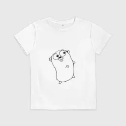 Детская футболка хлопок Golang