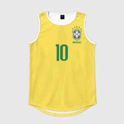 Мужская спортивная майка 3D Неймар 2018 ЧМ домашняя
