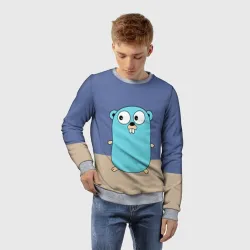 Детский свитшот 3D Golang - фото 2
