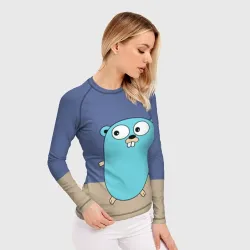 Женский рашгард 3D Golang - фото 2
