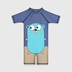 Детский купальный костюм 3D Golang