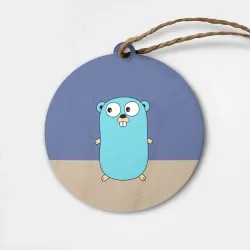 Деревянная игрушка круг Golang
