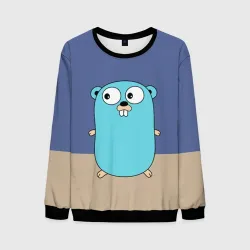 Мужской свитшот 3D Golang