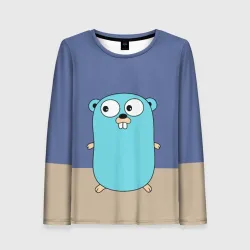 Женский лонгслив 3D Golang