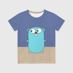 Детская футболка 3D Golang