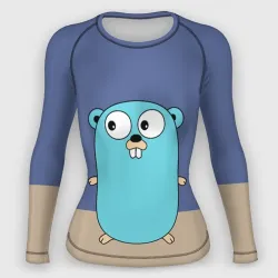 Женский рашгард 3D Golang