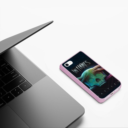 Чехол для iPhone 5/5S матовый Battles, цвет розовый - фото 5
