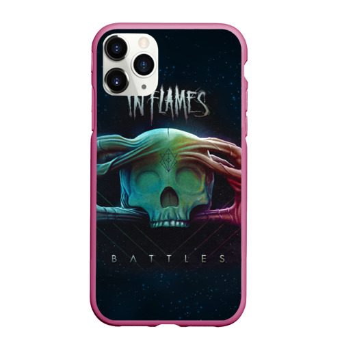 Чехол для iPhone 11 Pro Max матовый Battles, цвет малиновый
