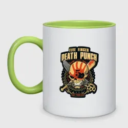 Кружка двухцветная Five Finger Death Punch