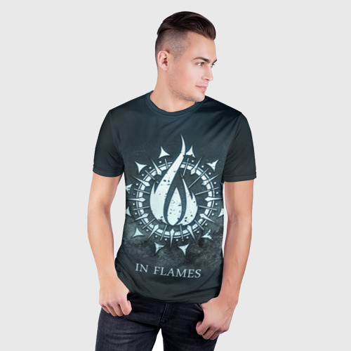 Мужская футболка 3D Slim In Flames, цвет 3D печать - фото 3