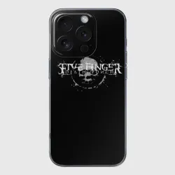 Чехол для iPhone 16 Pro силиконовый с защитой камеры Five Finger Death Punch 3
