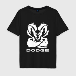 Мужская футболка хлопок Oversize Dodge мускулистый