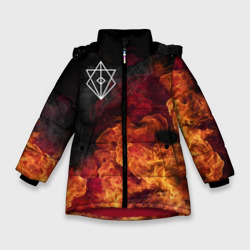 Зимняя куртка для девочек 3D В огне