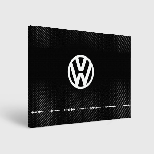 Холст прямоугольный Volkswagen sport Auto abstract, цвет 3D печать