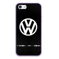 Чехол для iPhone 5/5S матовый Volkswagen sport Auto abstract