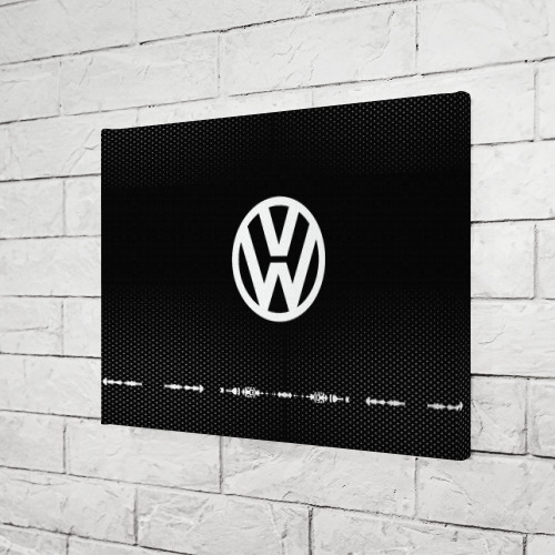 Холст прямоугольный Volkswagen sport Auto abstract, цвет 3D печать - фото 3