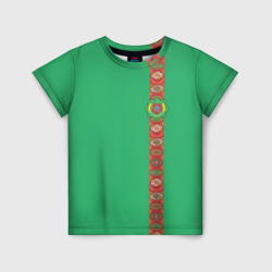 Детская футболка 3D Туркменистан, лента с гербом