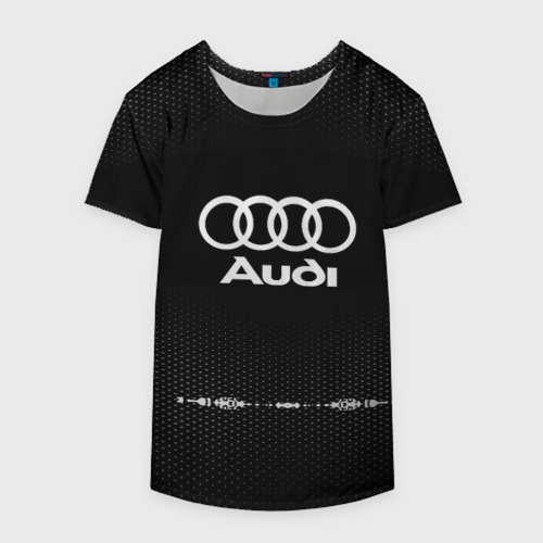 Накидка на куртку 3D Audi sport Auto abstract, цвет 3D печать - фото 4