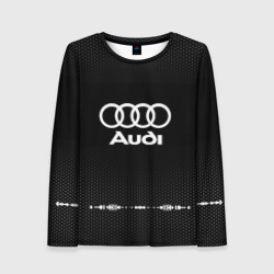 Женский лонгслив 3D Audi sport Auto abstract