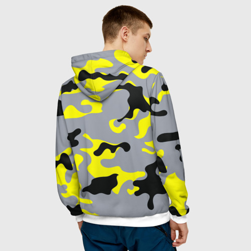 Мужская толстовка 3D Yellow camouflage - фото 4