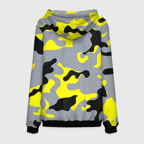 Мужская толстовка 3D Yellow camouflage, цвет черный - фото 2