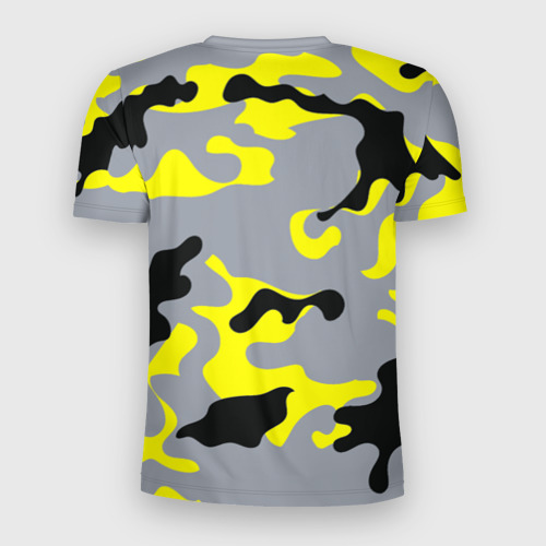 Мужская футболка 3D Slim Yellow camouflage, цвет 3D печать - фото 2