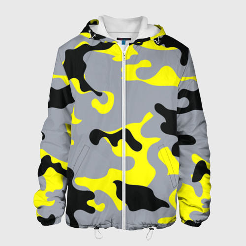 Мужская куртка 3D Yellow camouflage, цвет 3D печать
